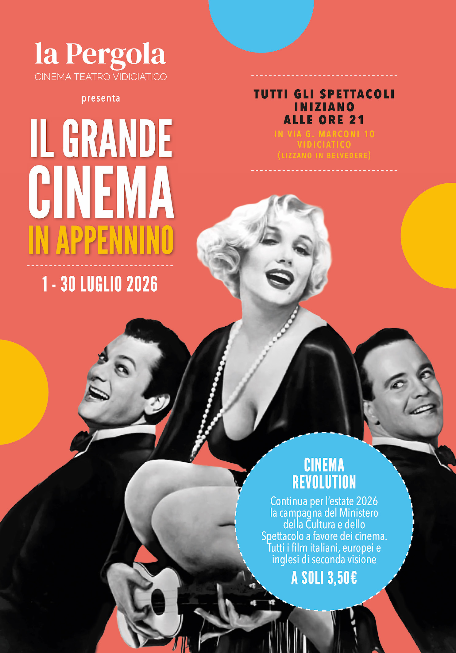 LUGLIO 2026 Cinema La Pergola cover